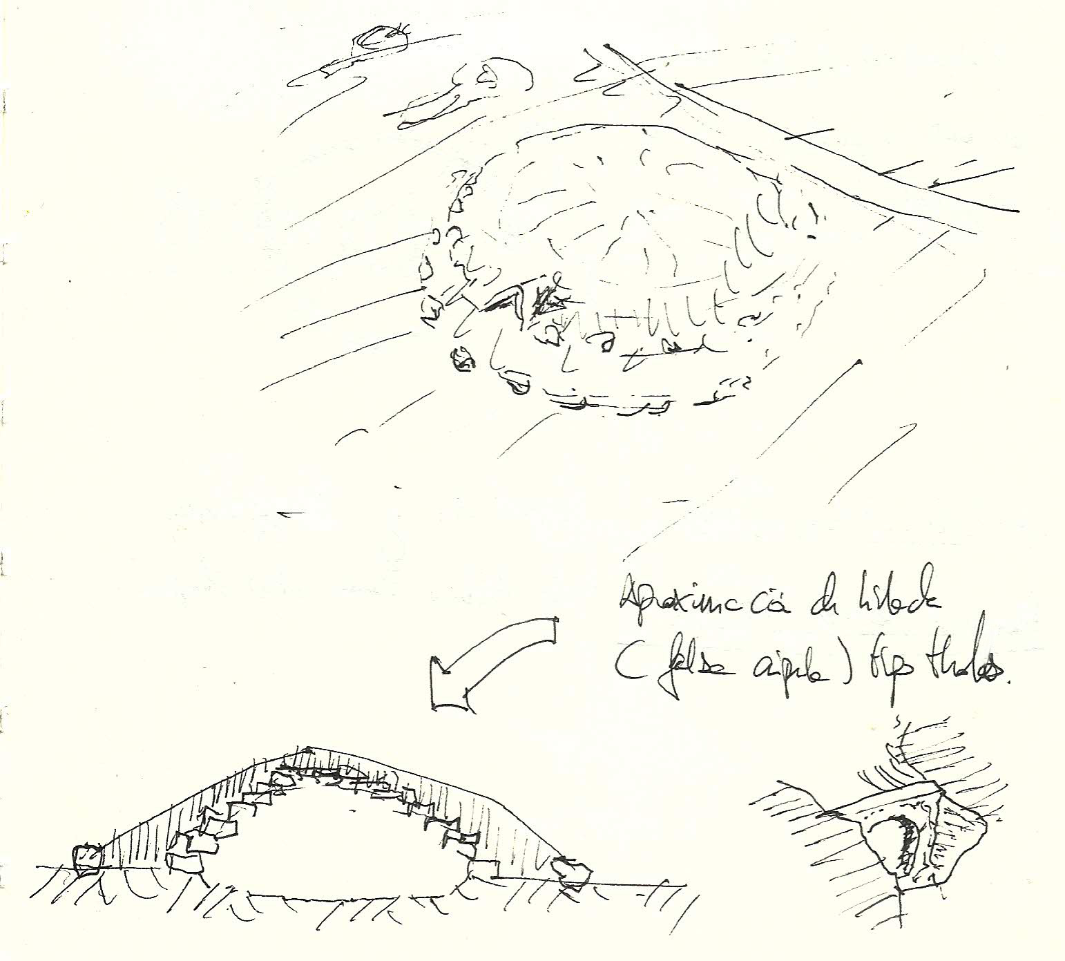 Apunte de Tholos en el asentamiento de los Millares, con la aparición de la cultura Argárica supuso una modificación social y estructural de todos los sustratos. Fuente: Elaboración propia Apunte de Tholos en el asentamiento de los Millares, con la aparición de la cultura Argárica supuso una modificación social y estructural de todos los sustratos. Fuente: Elaboración propia