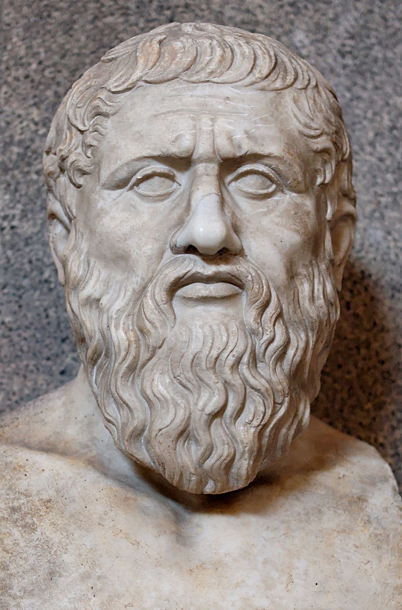 Busto romano de Platón, copia del original griego del siglo IV - Museo Pio-Clemetino