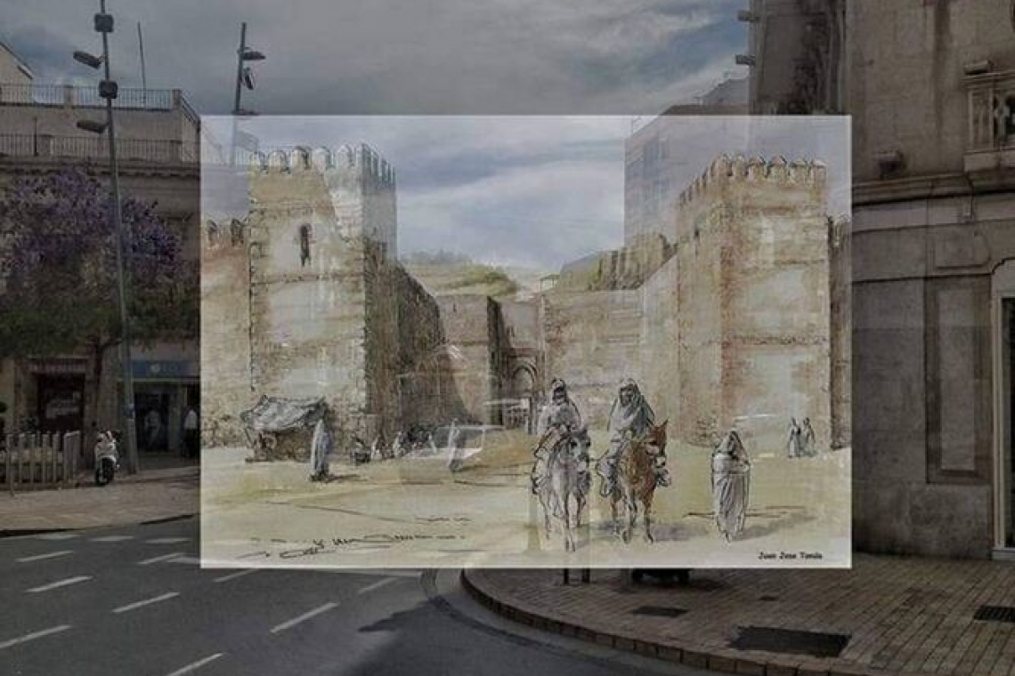 Una obra saca a la luz lo que pueden ser restos de la histórica Puerta de Purchena