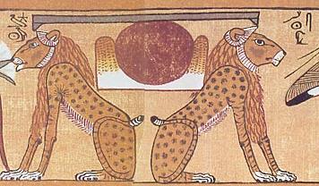 El símbolo de Ajet o Akhet en el El símbolo de Ajet o Akhet en el