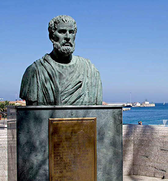 Estatua del geógrafo algecireño Pomponio Mela en Ceuta. Fuente: imperioromanodexaviervalderas.blogspot.com Estatua del geógrafo algecireño Pomponio Mela en Ceuta. Fuente: imperioromanodexaviervalderas.blogspot.com