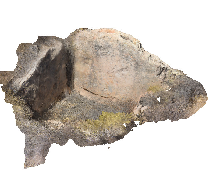 Fotogrametría de tumba megalítica de la necrópolis de Gádor. Elaboración propia Fotogrametría de tumba megalítica de la necrópolis de Gádor. Elaboración propia