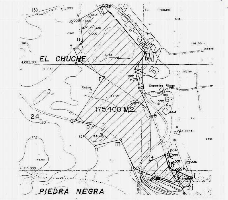 Plano de la Zona Arqueológica de El Chuche-Benahadux. Fuente: arqueolugares.blogspot.com Plano de la Zona Arqueológica de El Chuche-Benahadux. Fuente: arqueolugares.blogspot.com