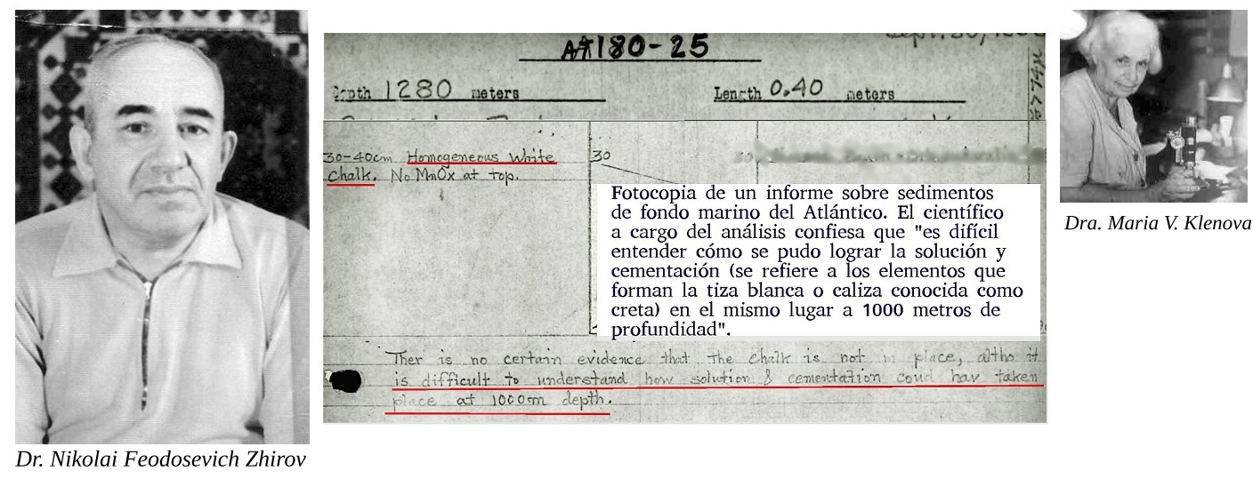 Científicos rusos que estudiaron la geología submarina atlántica - Cortesía de Georgeos Díaz-Montexano Científicos rusos que estudiaron la geología submarina atlántica - Cortesía de Georgeos Díaz-Montexano